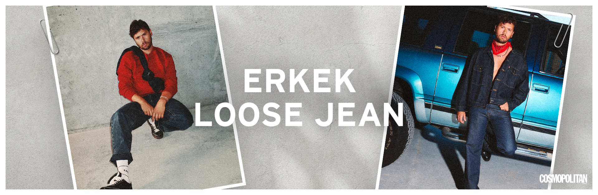 Erkek Loose Jean