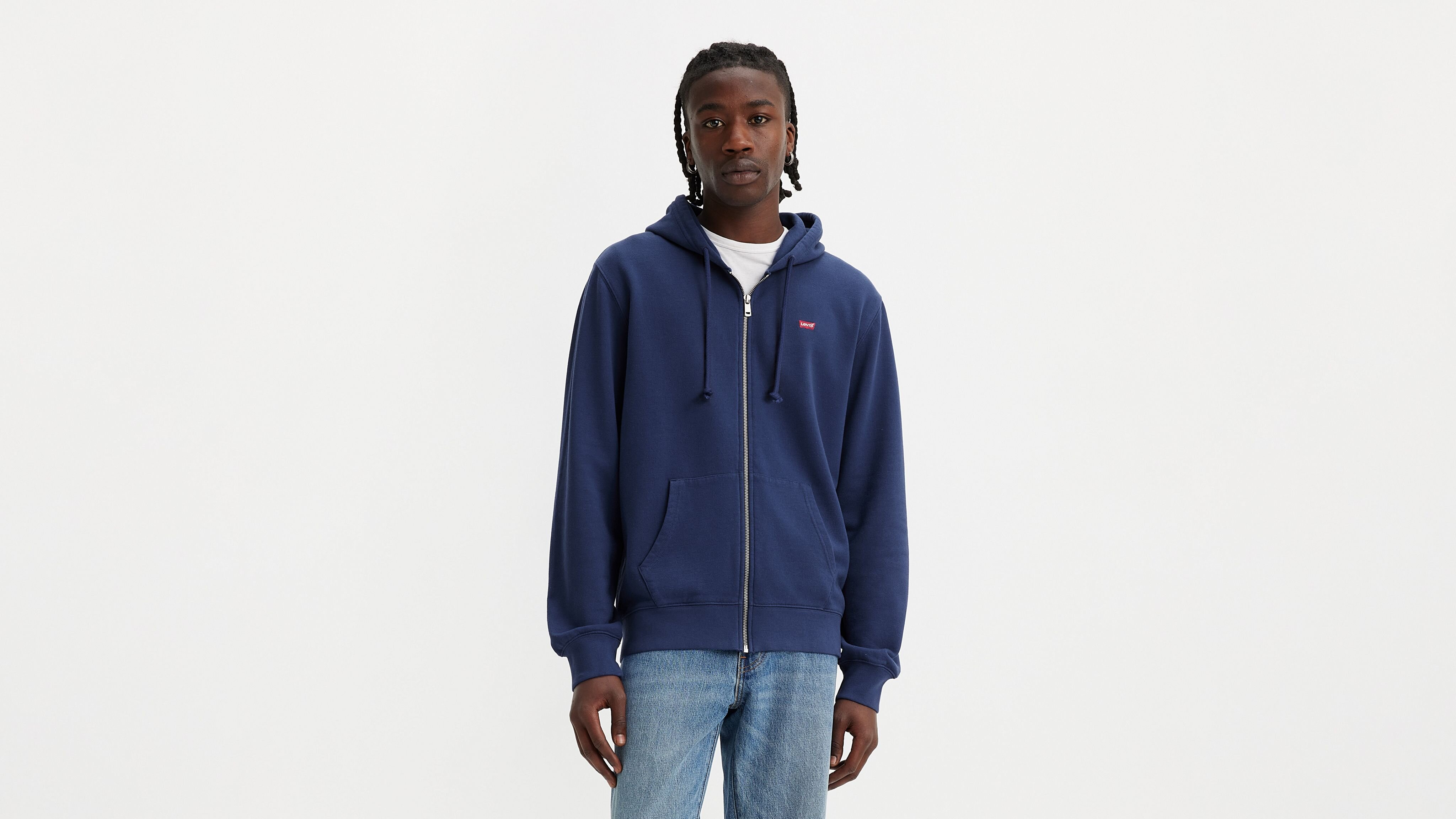 levi's original zip up hoodie