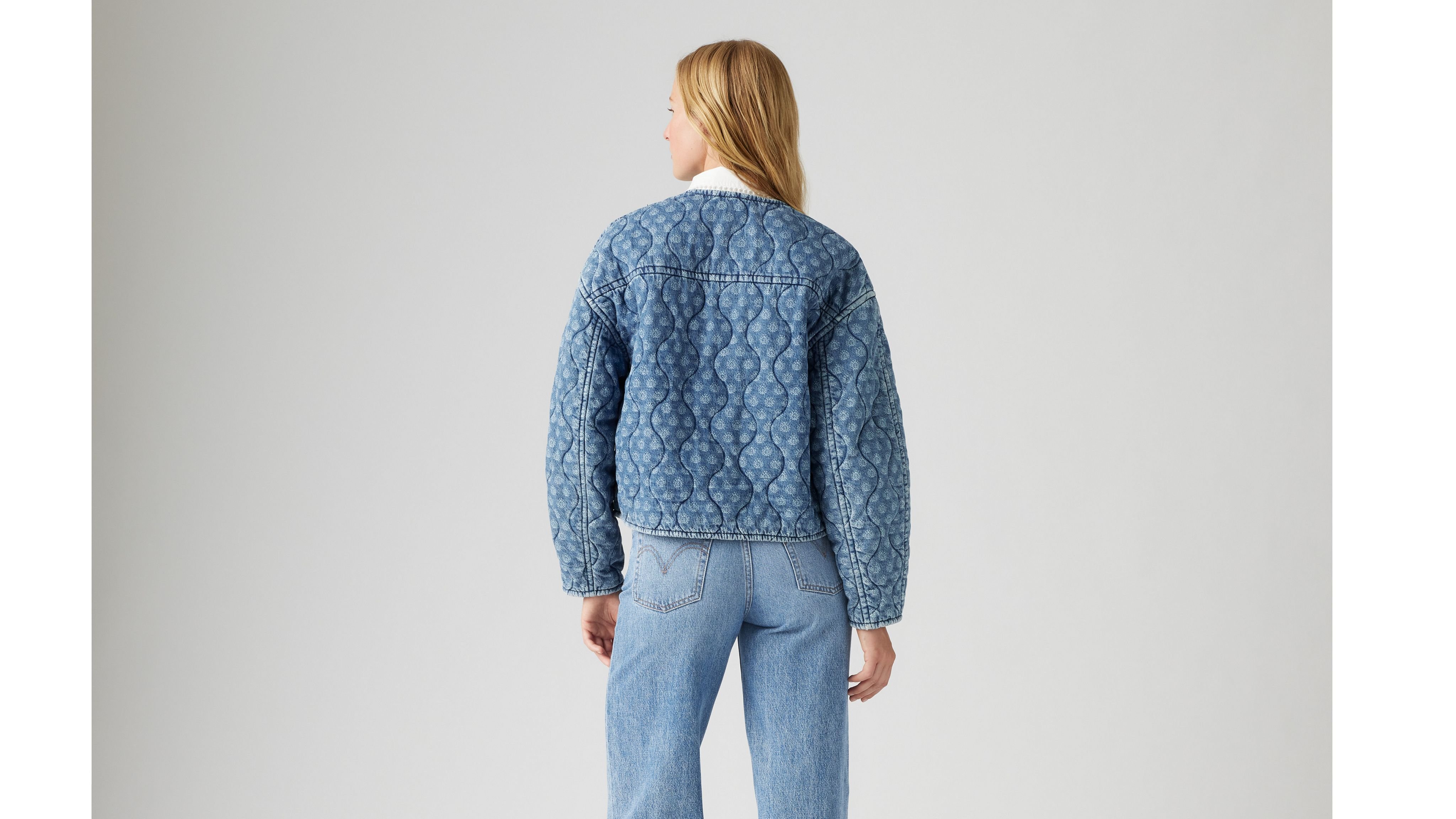 Rumer Quilted Liner Denim Ceket Mont 125525 | Levi's TR