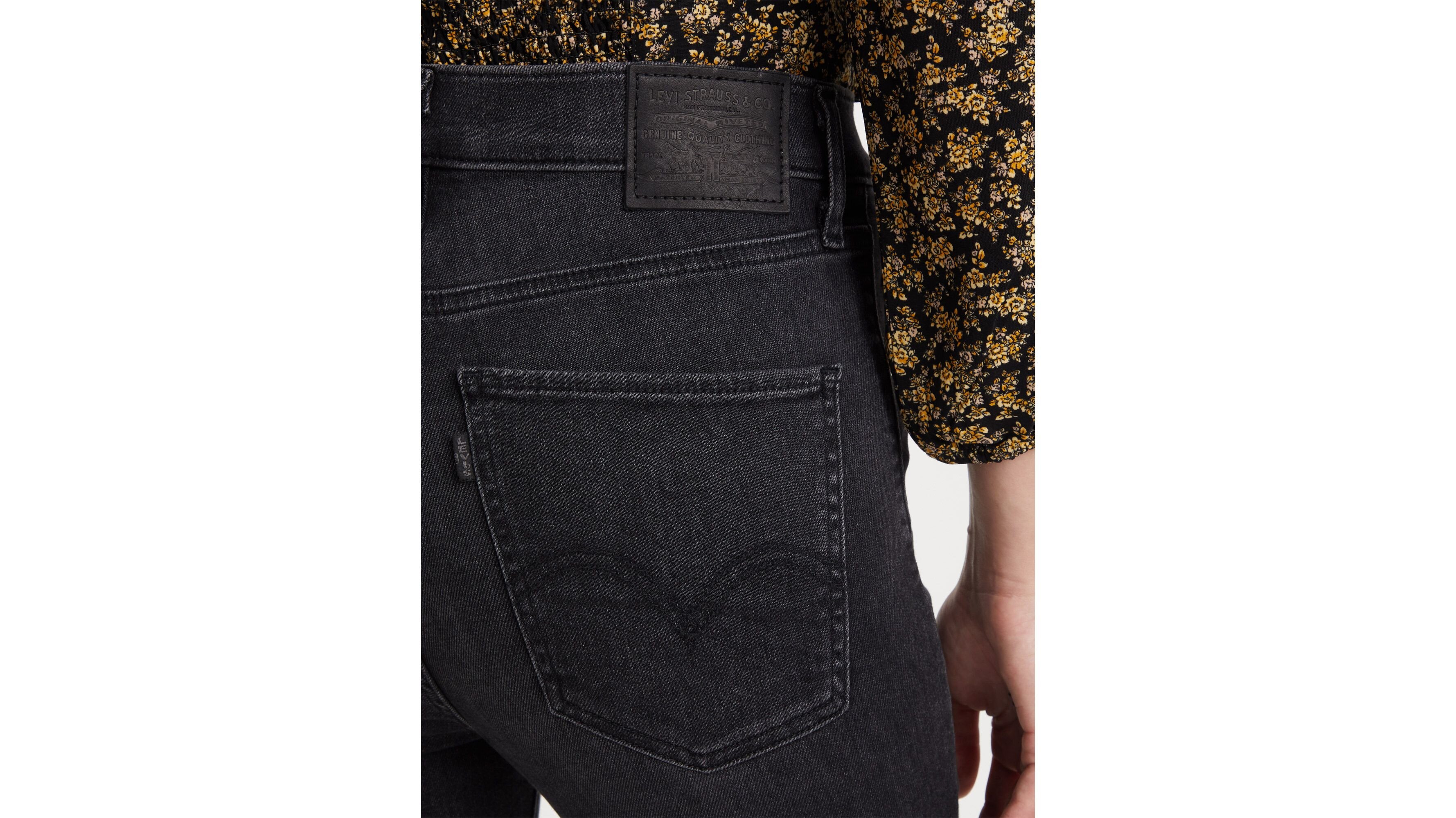 Mile High Super Skinny Kad n Jean Pantolon Black Ground 125562 Levi mile-high-super-skinny-kad-n-jean-pantolon-black-ground-125562-levi