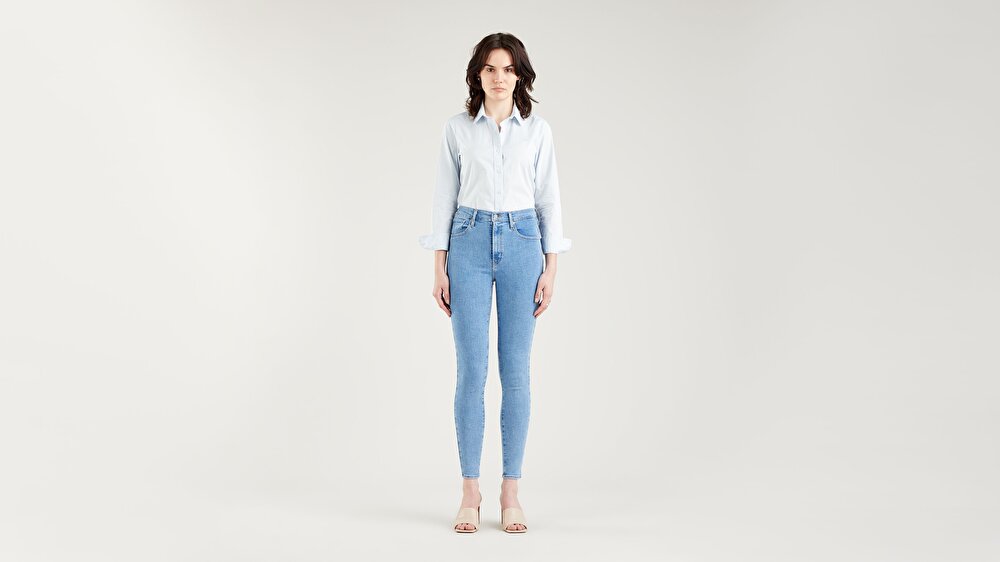 Mile High Super Skinny Kad n Jean Pantolon Naples Stone Medium Indigo