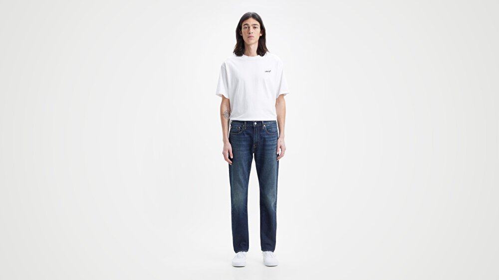 502 Taper Erkek Jean Pantolon Dark Indigo Worn In 123374 Levi s TR
