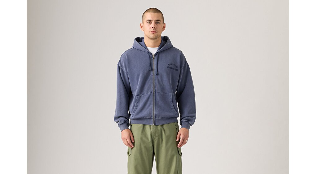 Two Horse Cropped Zip-Up Hoodie 126348 | Levi's TR