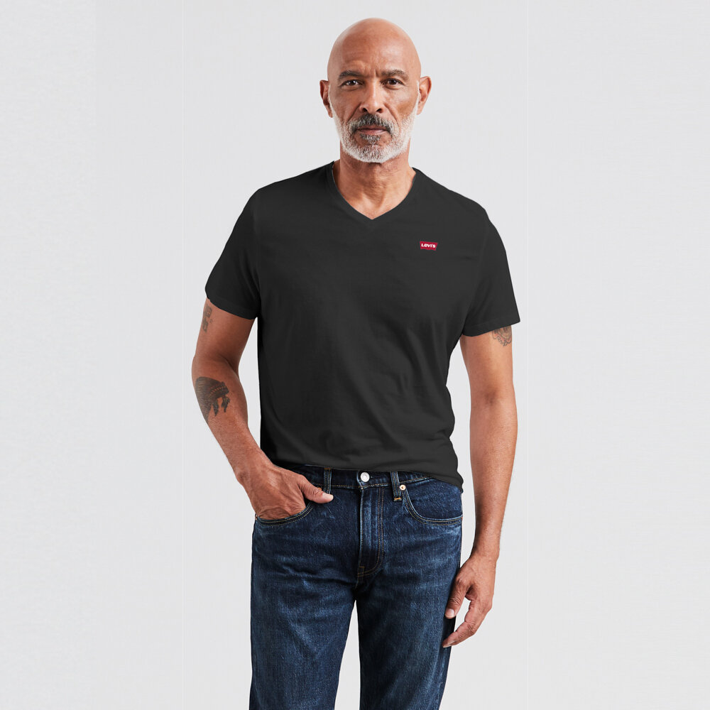 Orig Hm Vneck Lse Mineral Black Blacks Siyah Erkek Ti ort 122111 Levi s TR