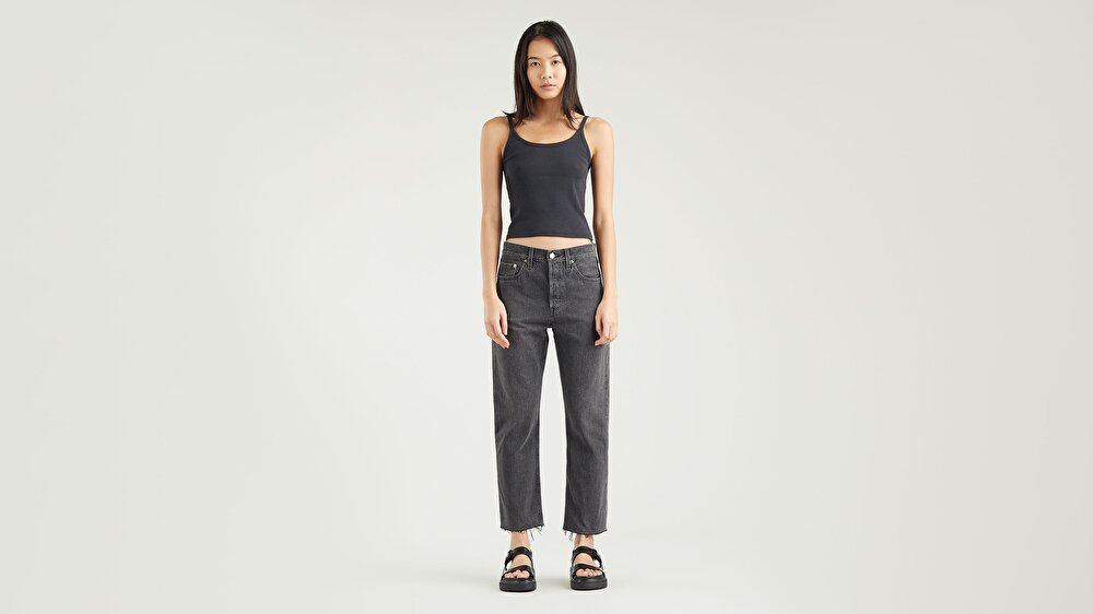 501 Levi s Crop Kad n Jean Pantolon Get Off My Cloud