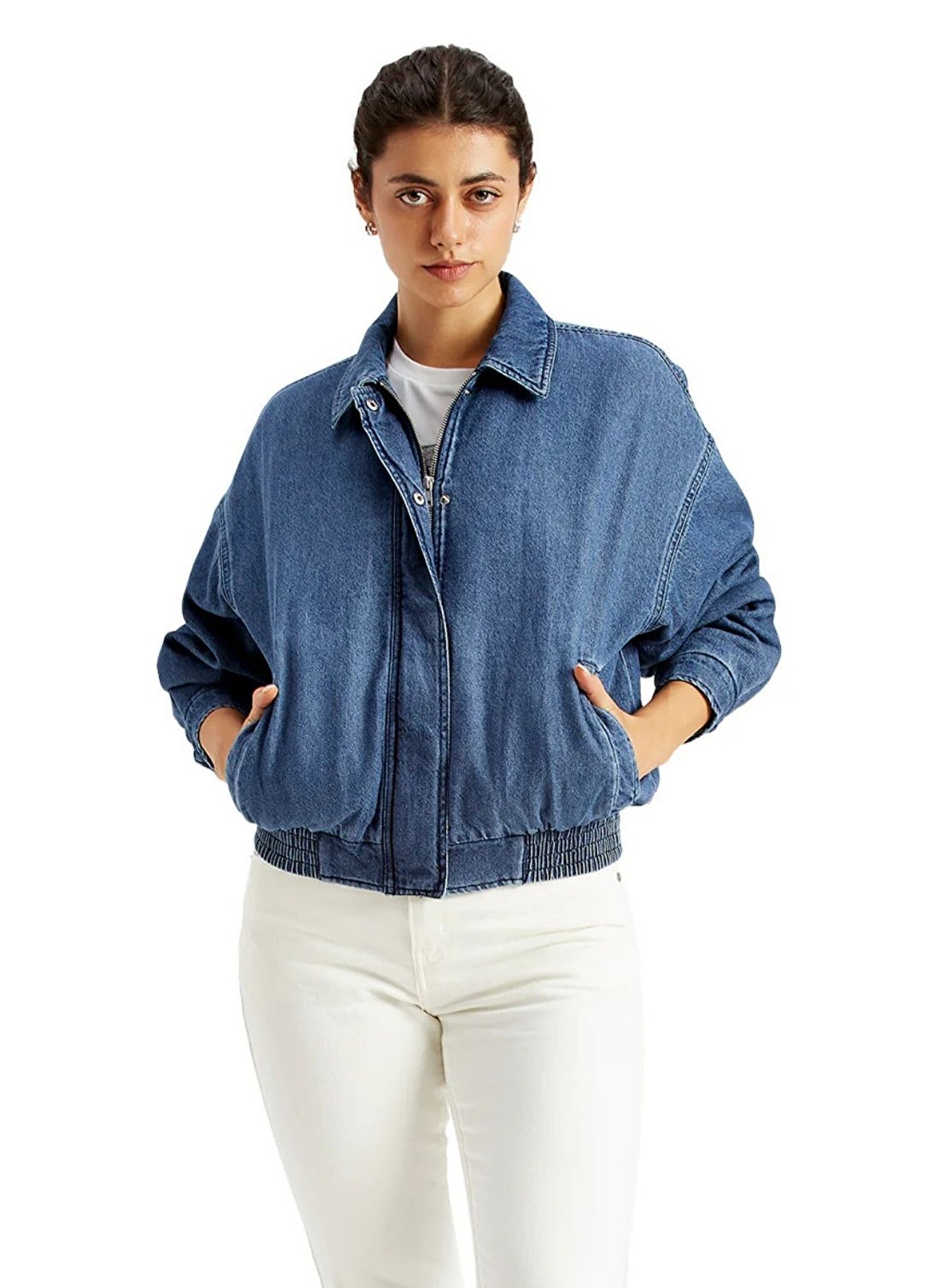 Alora Denim Bomber Ceket Mont