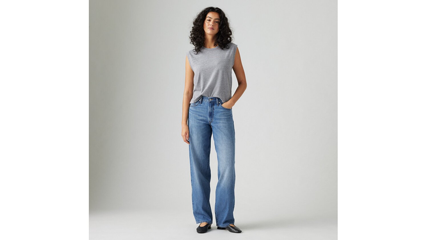 Baggy Dad Kadın Jean Pantolon - Heavy Check