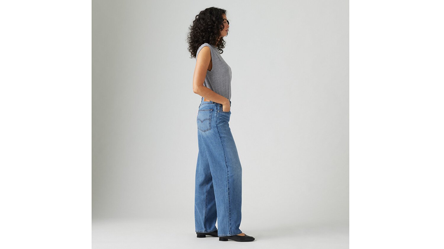 Baggy Dad Kadın Jean Pantolon - Heavy Check