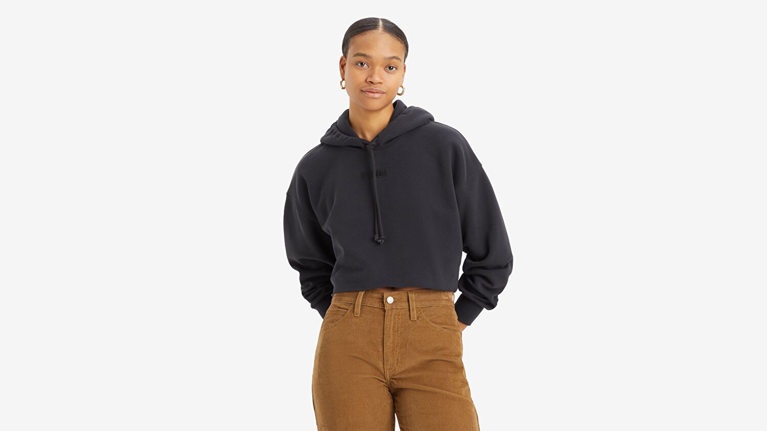 Leo Cropped Hoodie