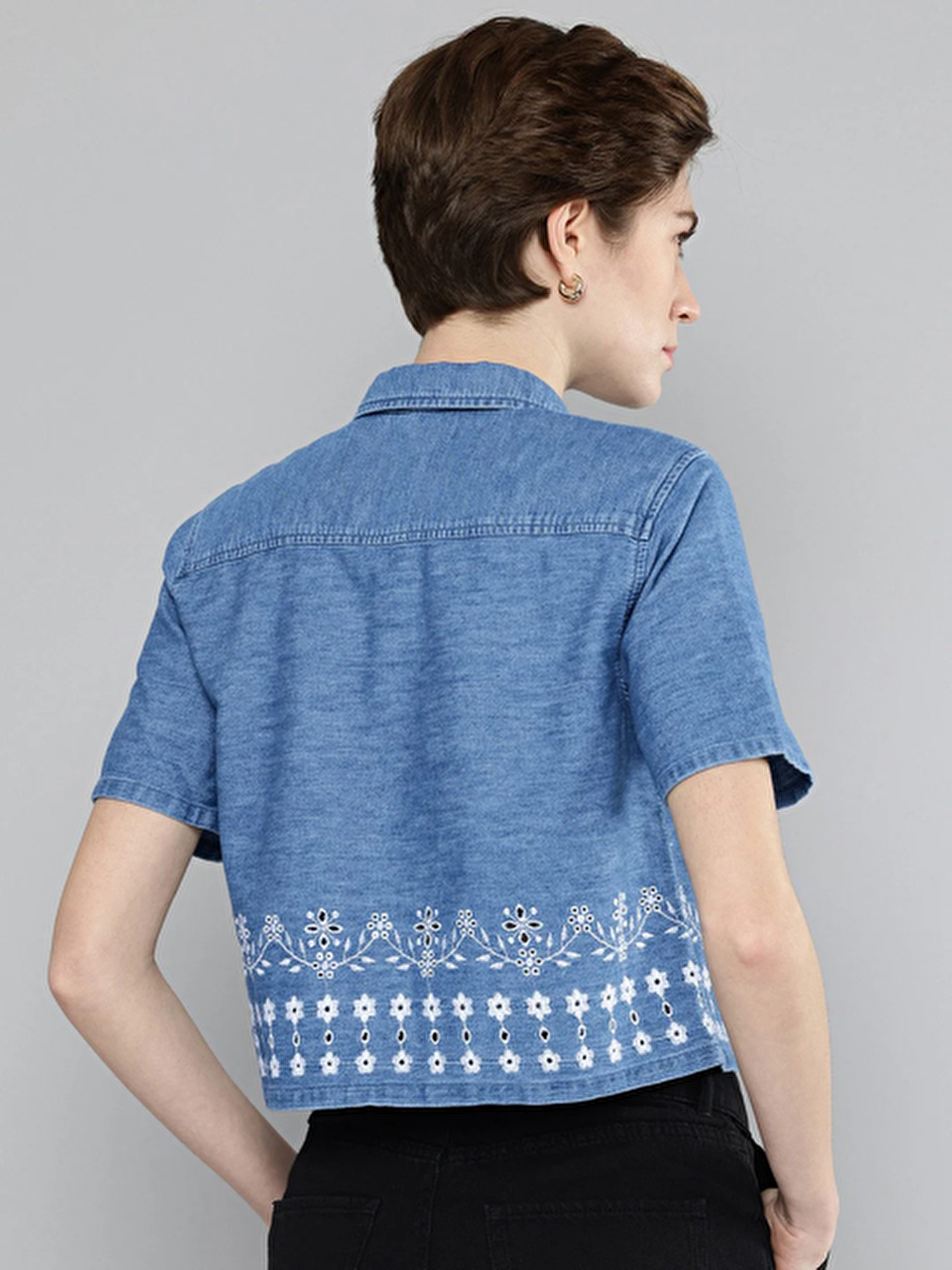 Schiffli Regular Fit Gömlek