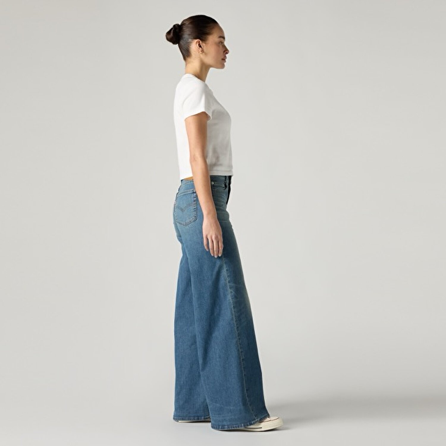 728 High Rise Wide Leg Kadın Jean Pantolon - Quiet Cool