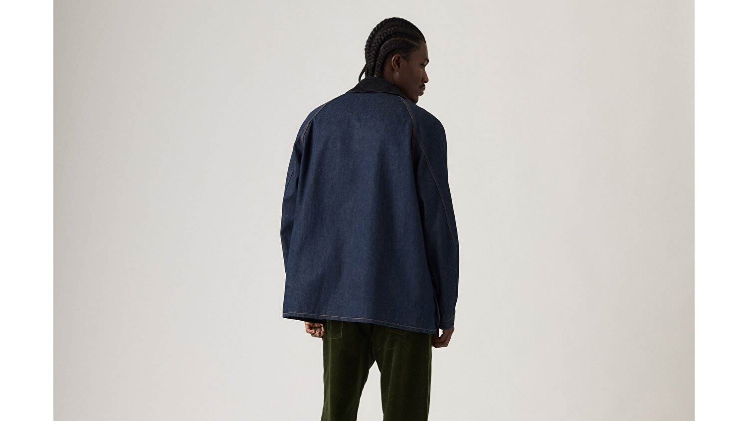 Levi's® x Barbour Oversized Bedale Denim Ceket