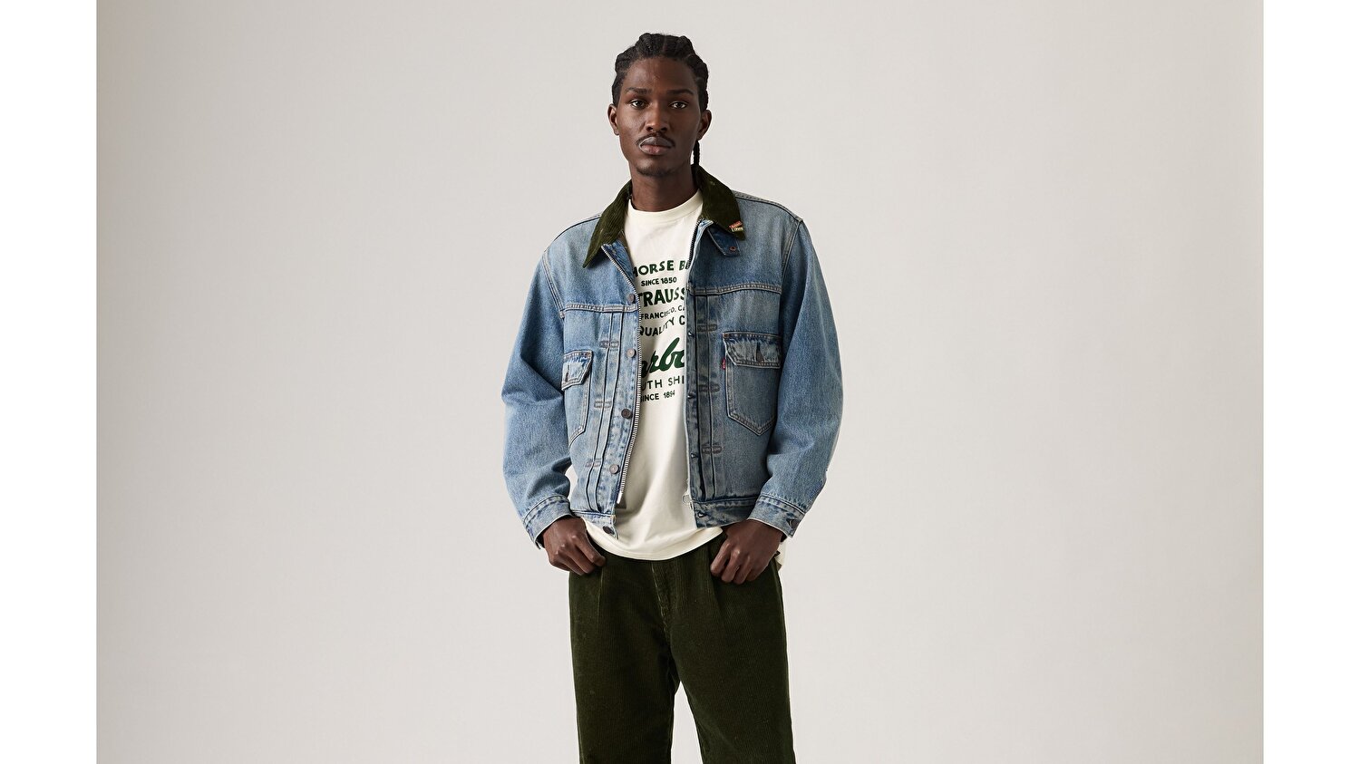 Levi's® x Barbour Type II Trucker Ceket