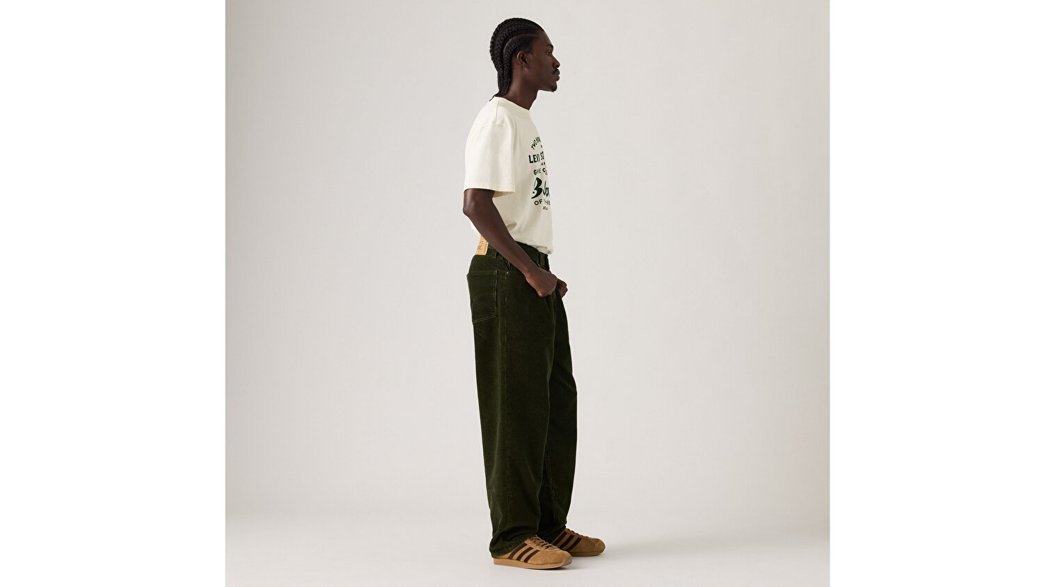 Levi's® x Barbour 578™ Erkek Baggy Kadife Pantolon