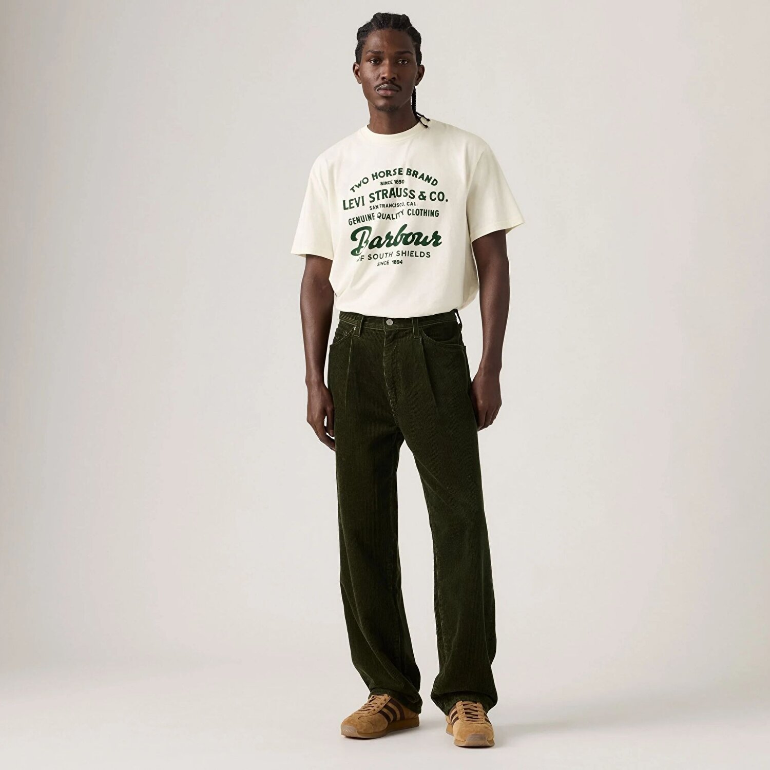 Levi's® x Barbour 578™ Erkek Baggy Kadife Pantolon