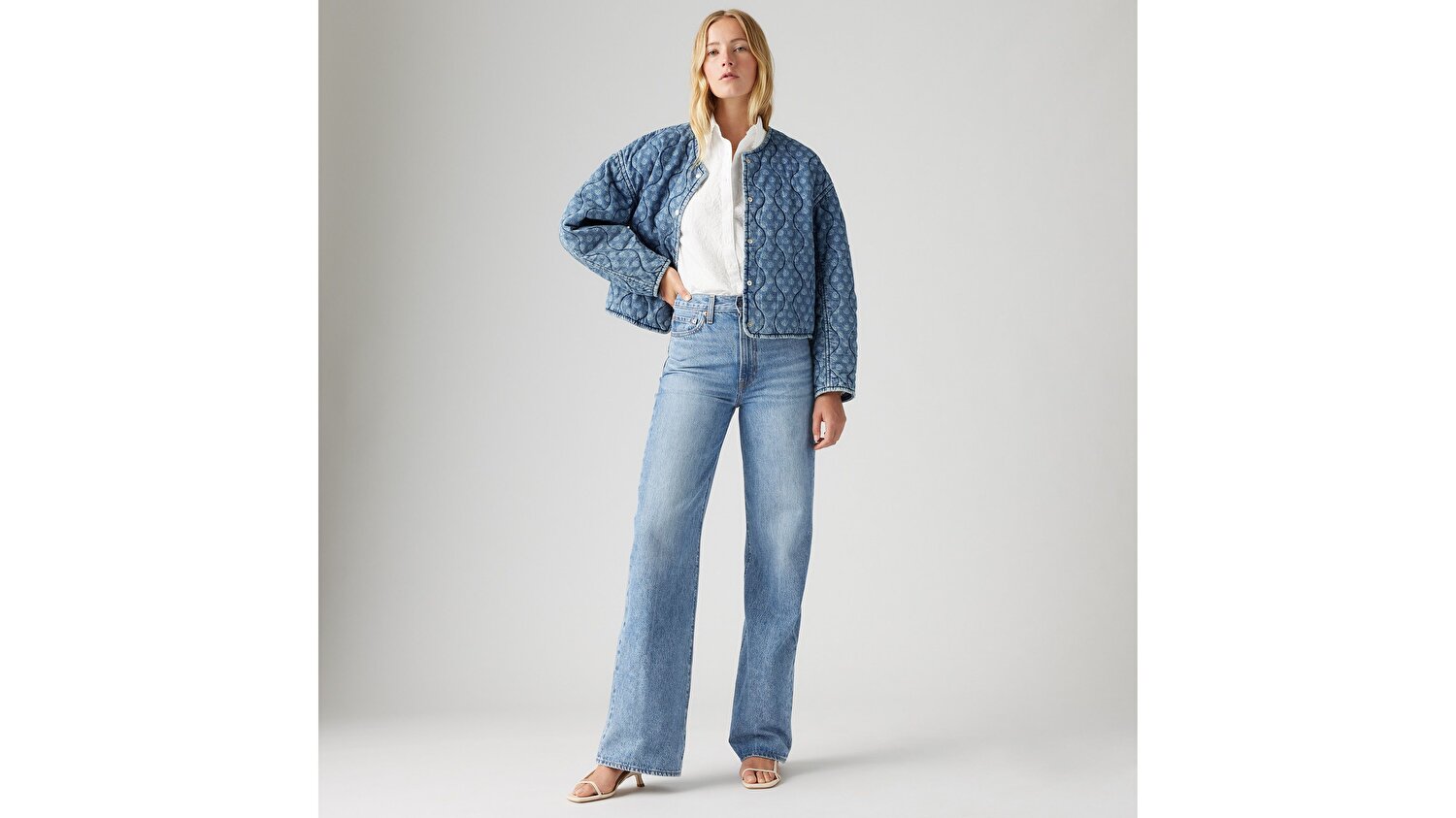 Ribcage Wide Leg Kadın Jean Pantolon - Not The Same