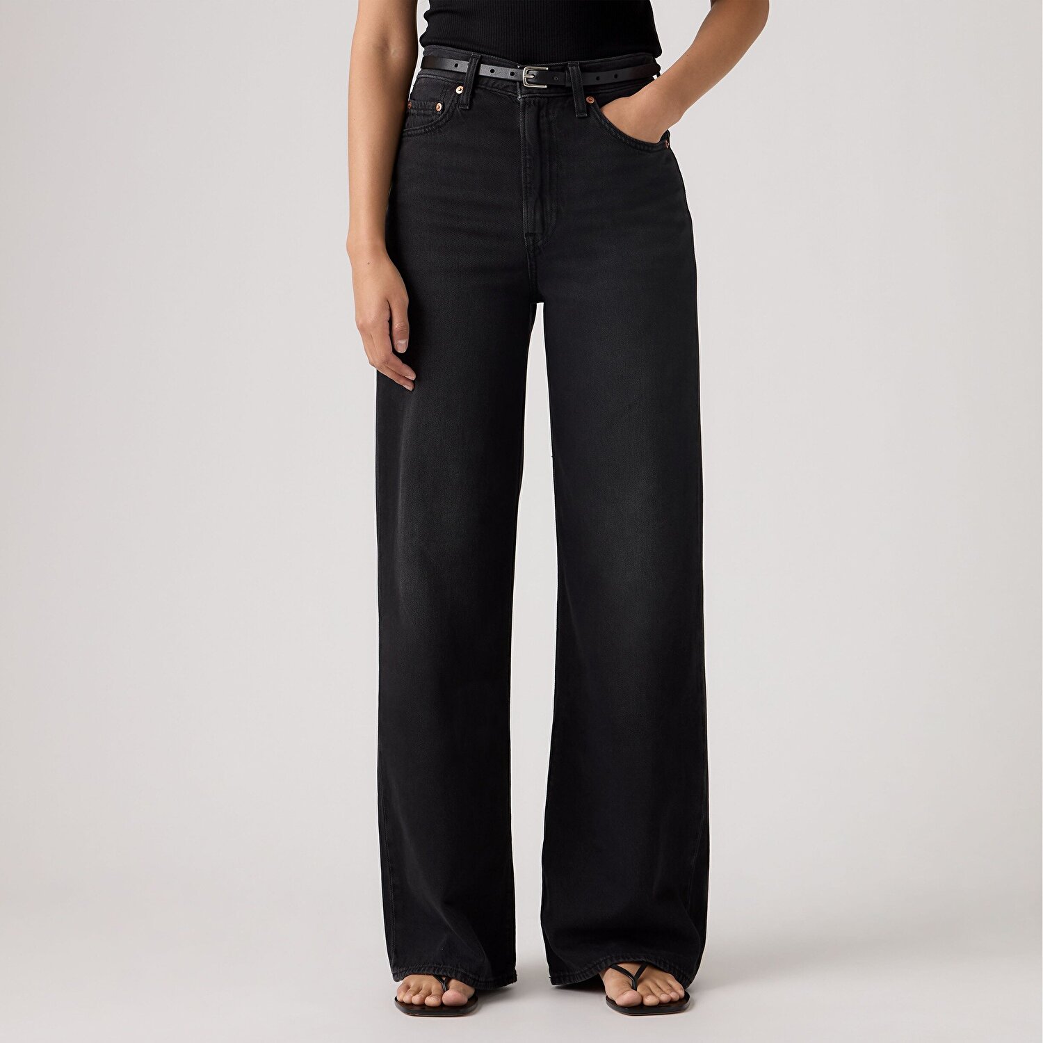 Ribcage Wide Leg Kadın Jean Pantolon - None Your Business