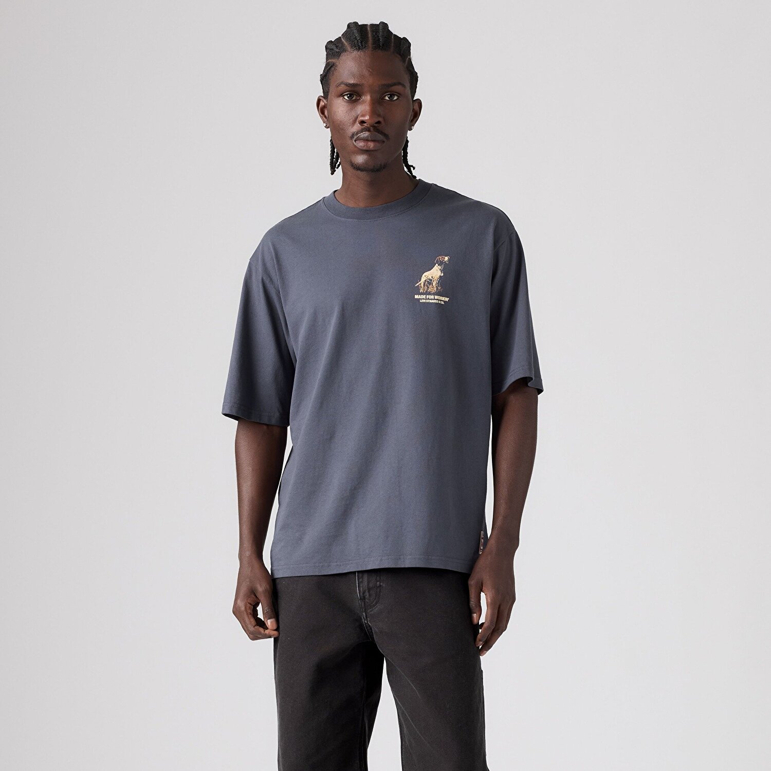 Workwear Graphic Bisiklet Yaka Tişört