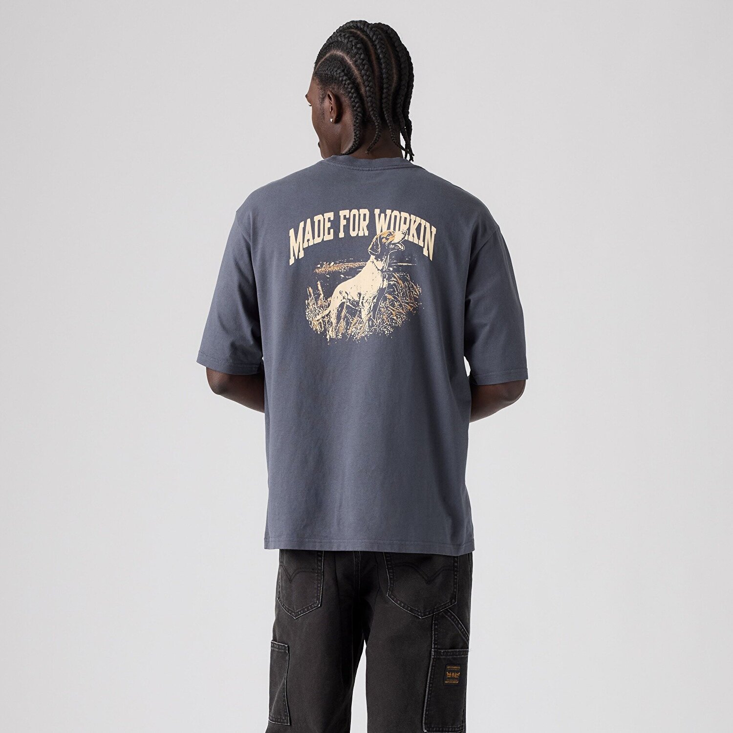 Workwear Graphic Bisiklet Yaka Tişört