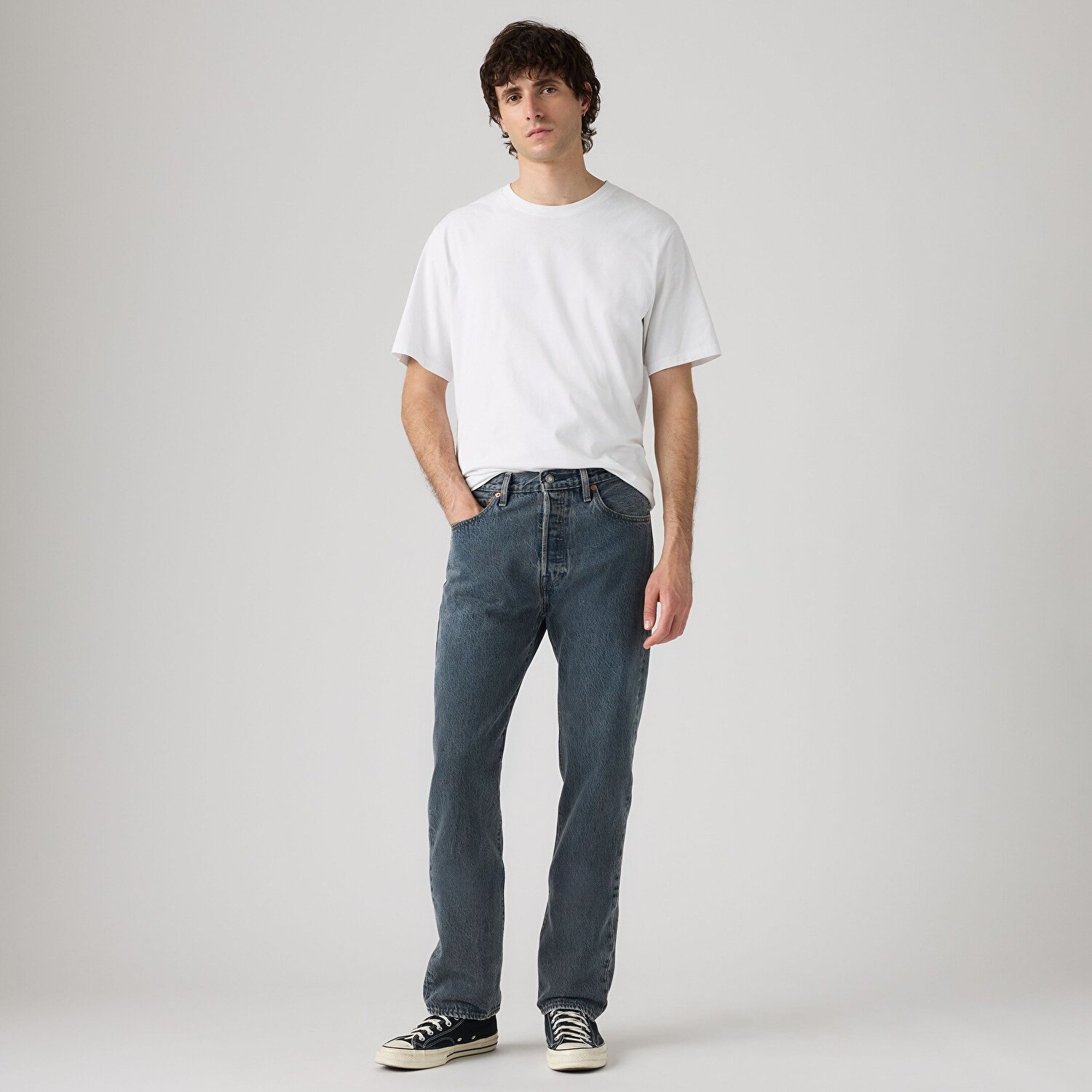 501® Original Erkek Jean Pantolon - Grey Ship