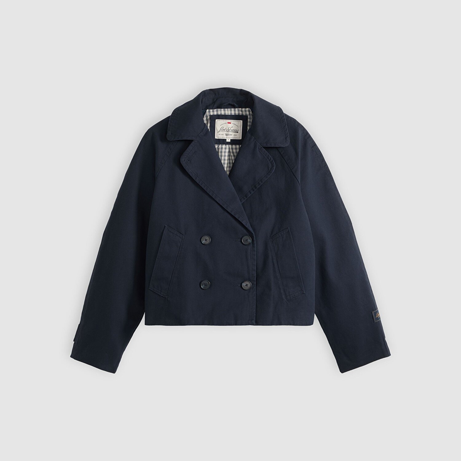 Bree Cropped Swing Trench Ceket Mont