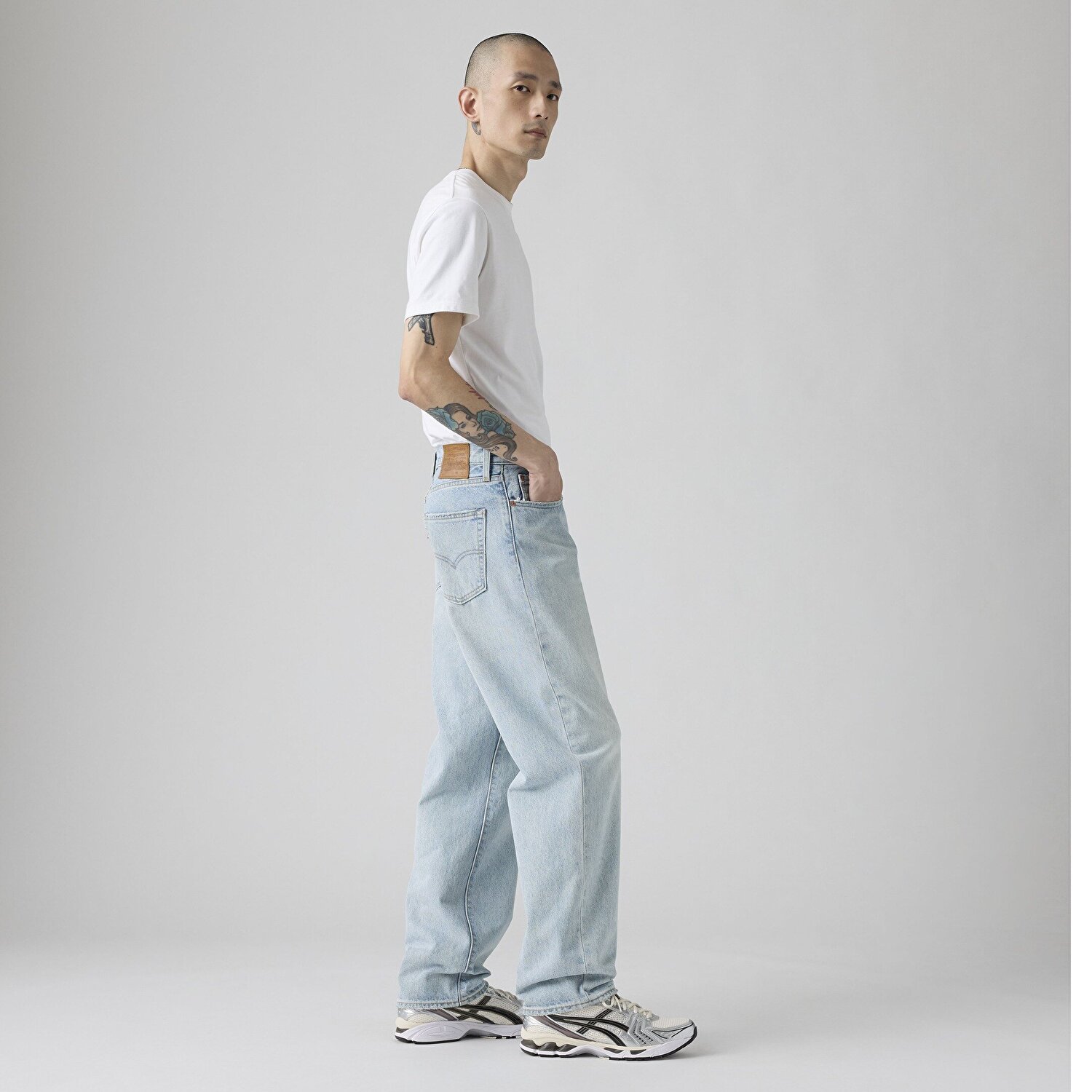 568™ Loose Straight Erkek Jean Pantolon - Baby Blue Essentials