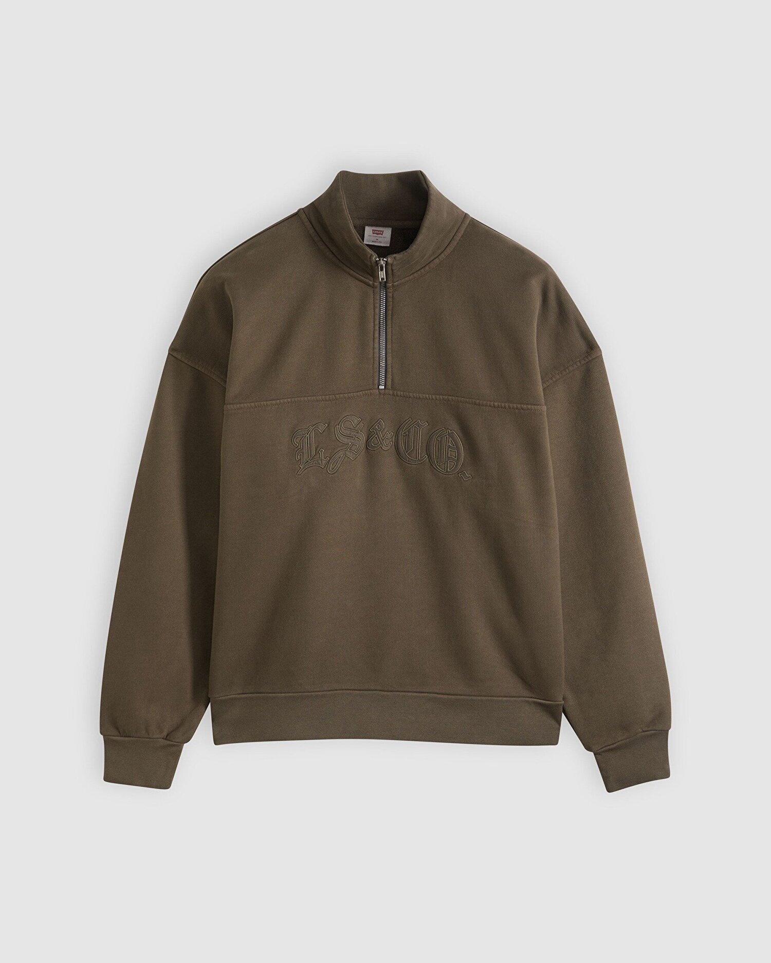 Boxy Quarter Zip Sweatshirt