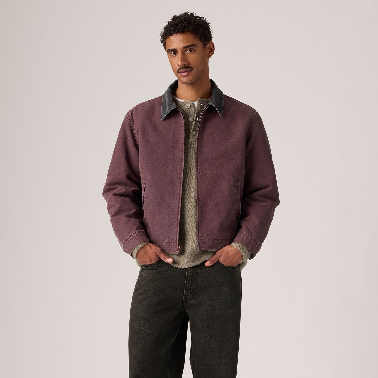CASTRO FULL ZIP LINED ALLSPICE SKY TRK