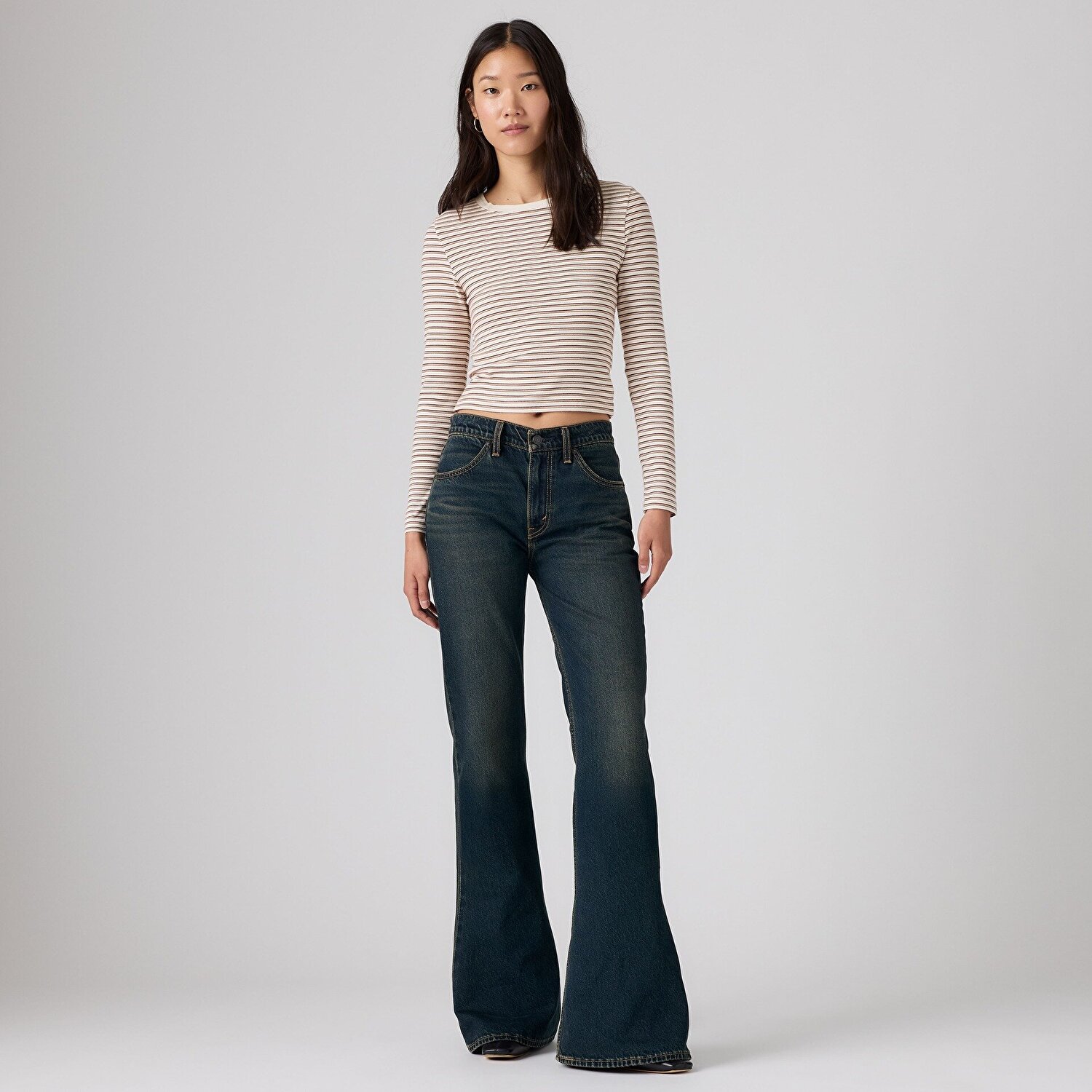 Puddle Snap Flare Kadın Jean Pantolon - High Vibration