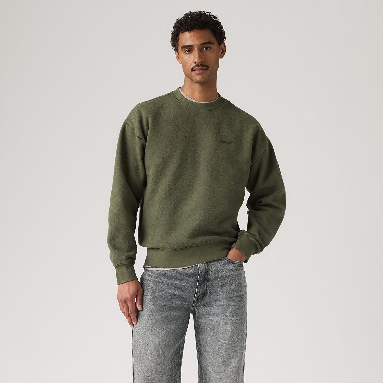 Authentic Bisiklet Yaka Sweatshirt