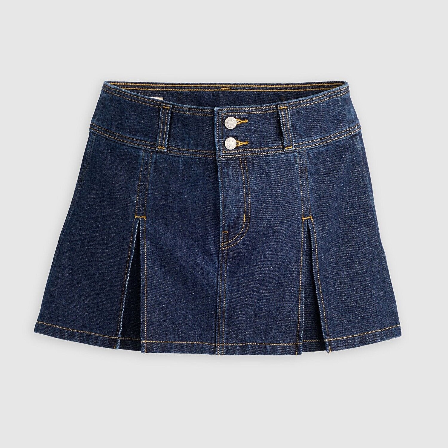Inverted Pleat Mini Etek