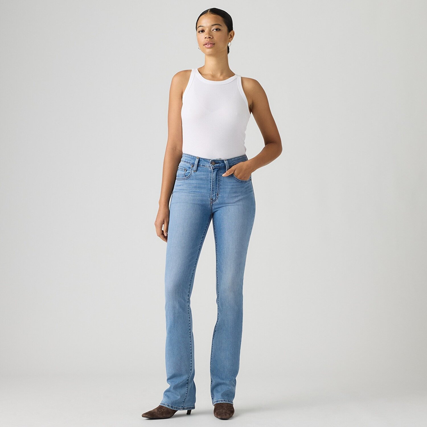 725 High Rise Bootcut Kadın Jean Pantolon - True Blue Mid