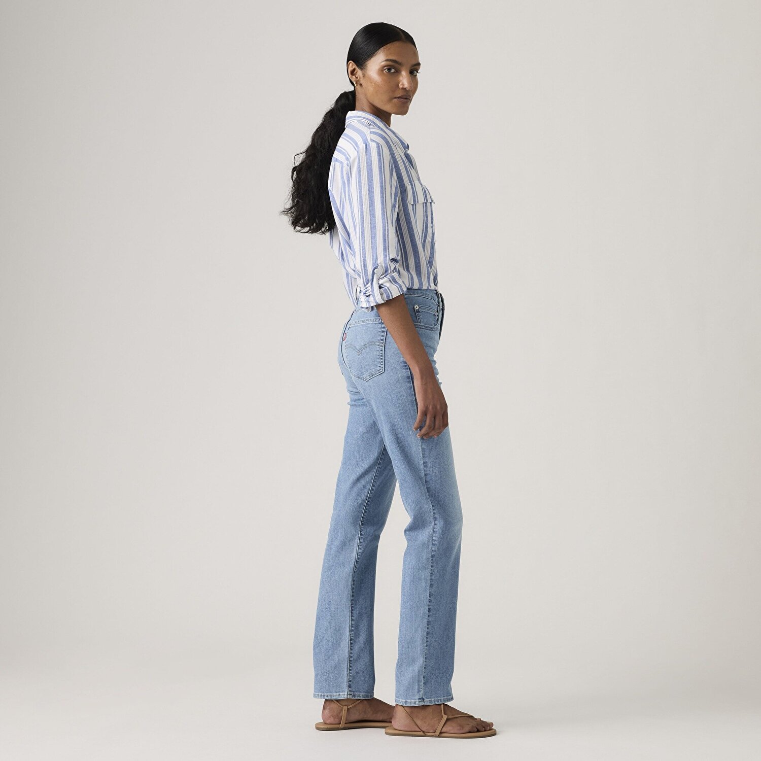 724™ High Rise Straight Lightweight Kadın Jean Pantolon - Download Cool
