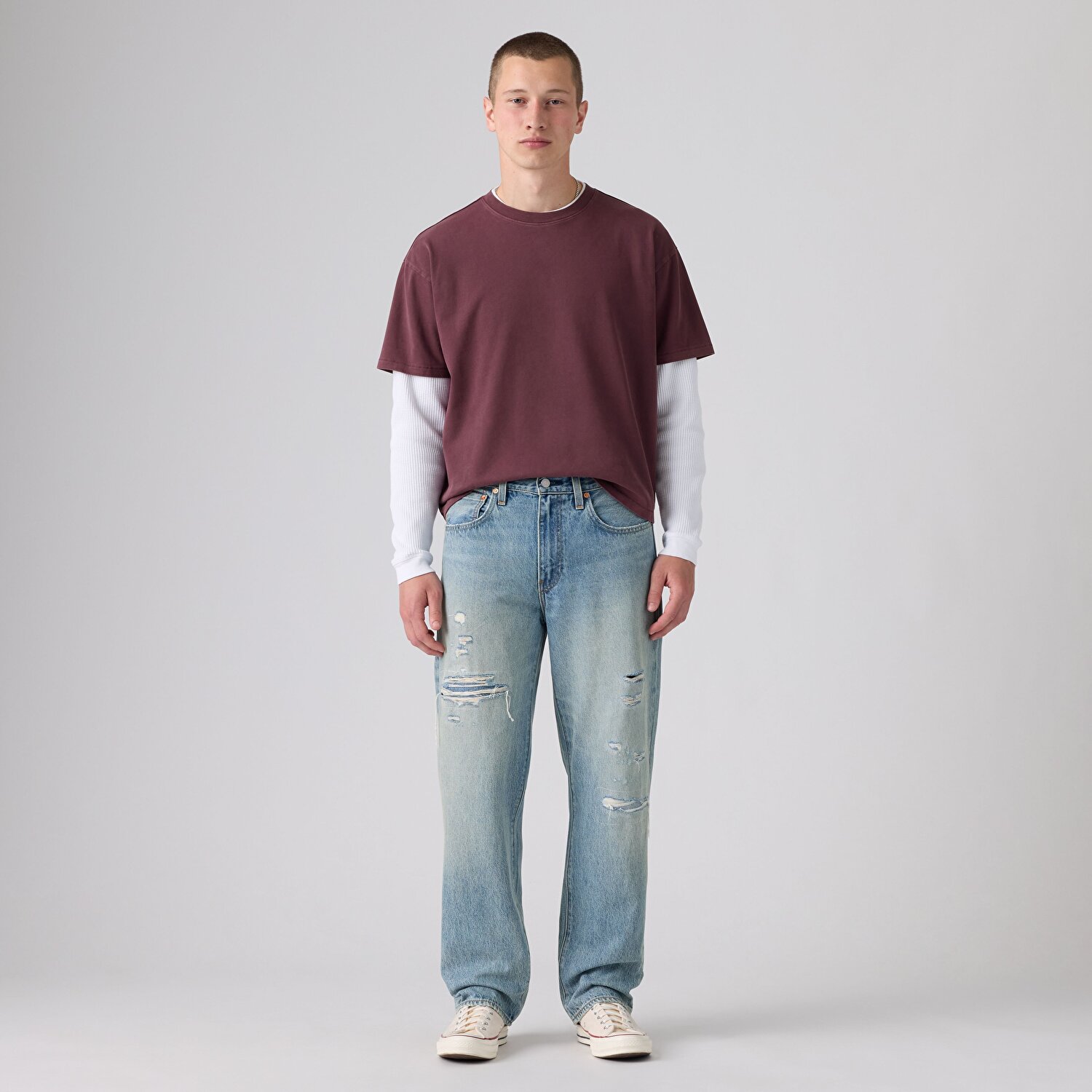 568™ Loose Straight Erkek Jean Pantolon - One More Chance Destructed
