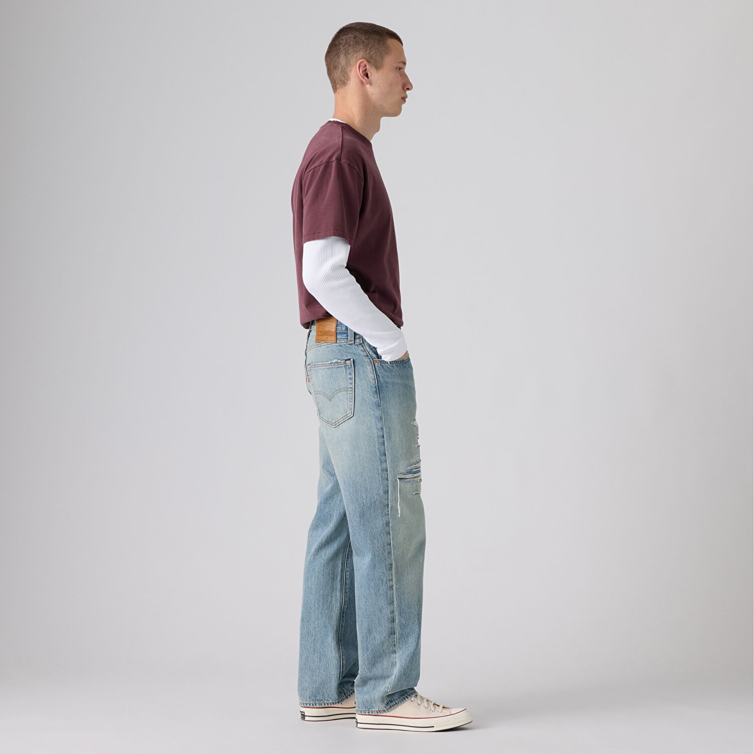 568™ Loose Straight Erkek Jean Pantolon - One More Chance Destructed