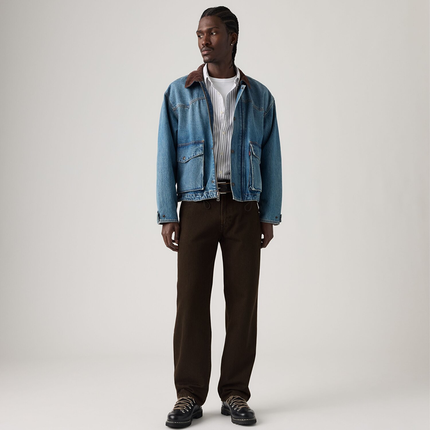 568™ Loose Straight Erkek Jean Pantolon - Mudslides Overdye