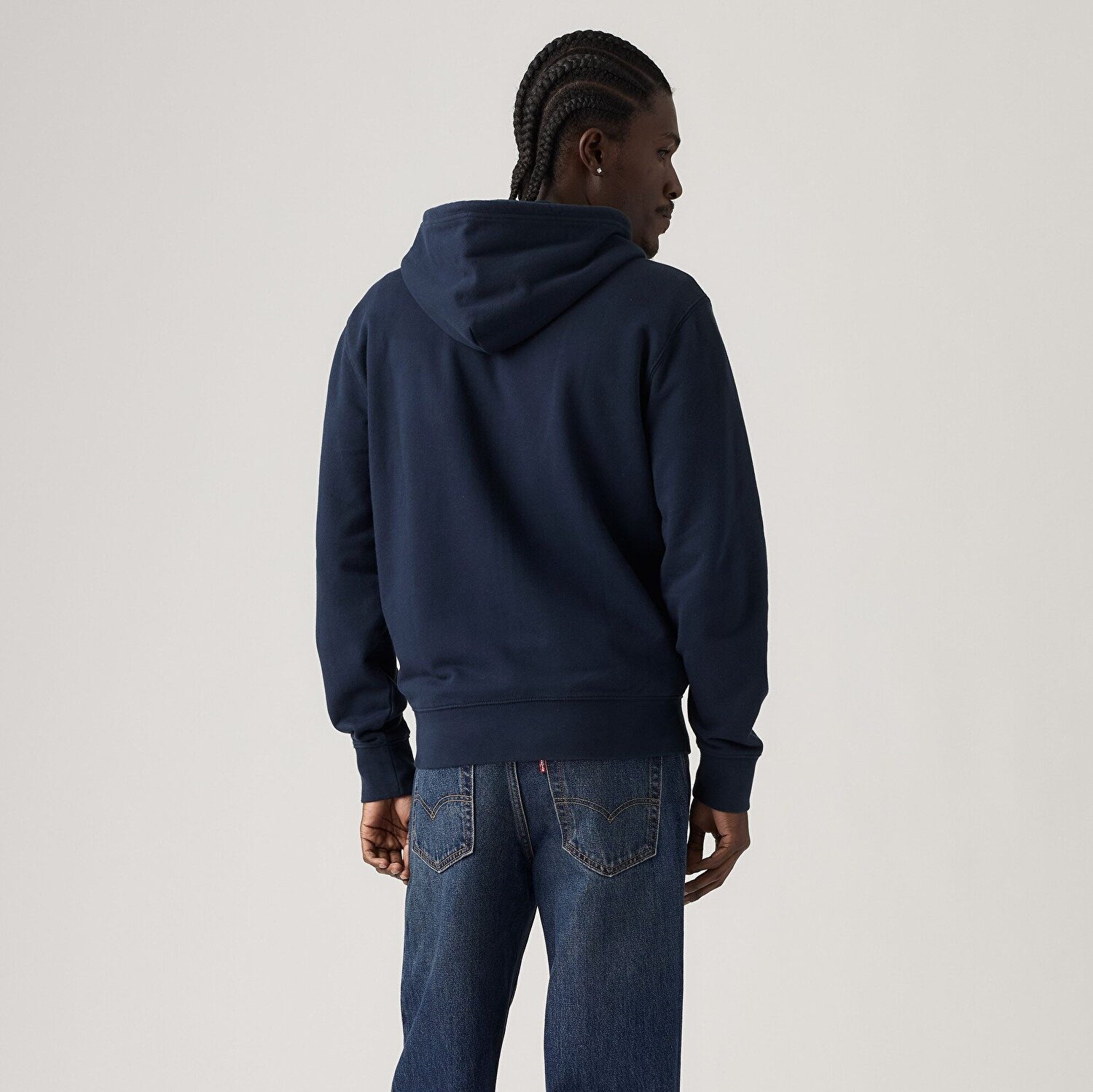 Original Housemark Fermuarlı Lacivert Hoodie