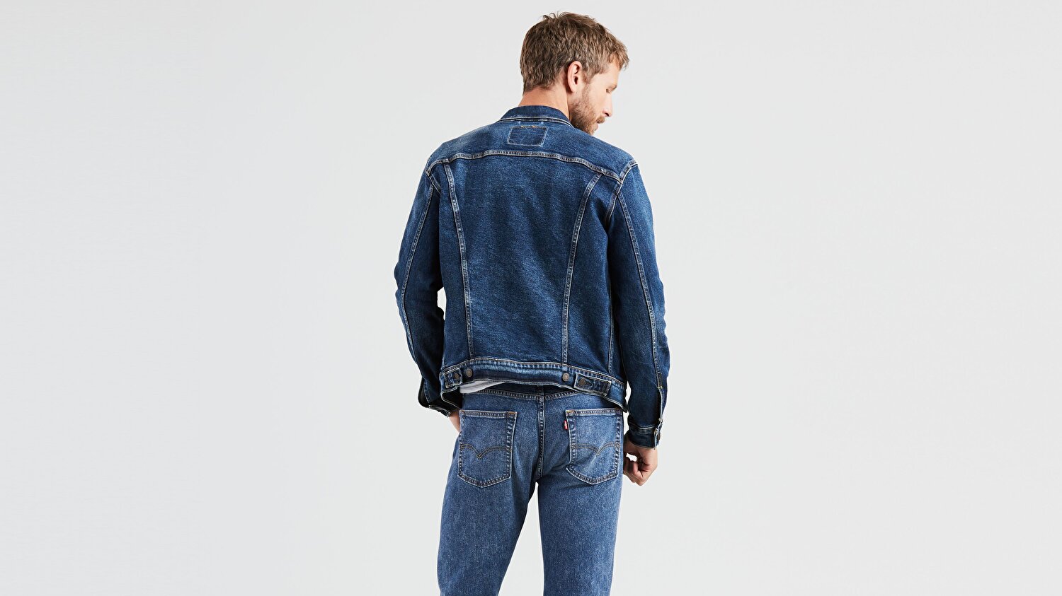 The Trucker Jacket Colusa Koyu İndigo Erkek Trucker