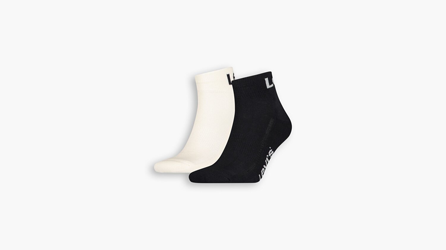Mid Cut Sport Logo Çorap - 2'li