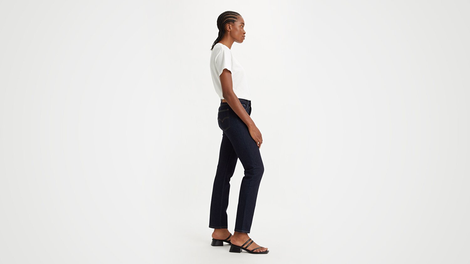 724™ High Rise Straight Kadın Jean Pantolon  -  Blue Wave Rinse
