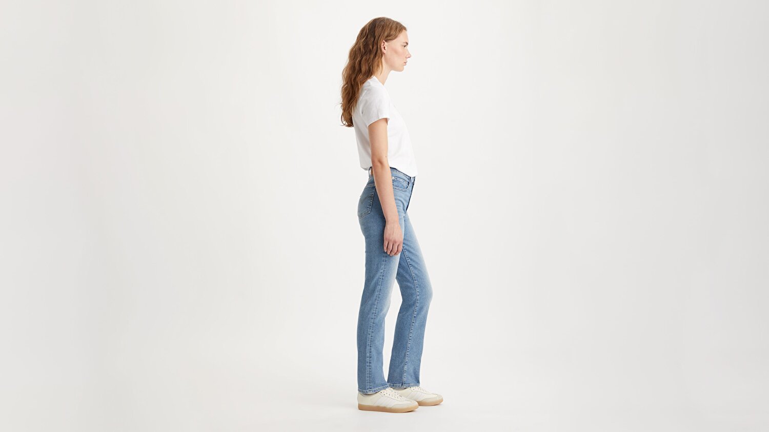 724™ High Rise Straight Kadın Jean Pantolon  -  Blue Wave Light