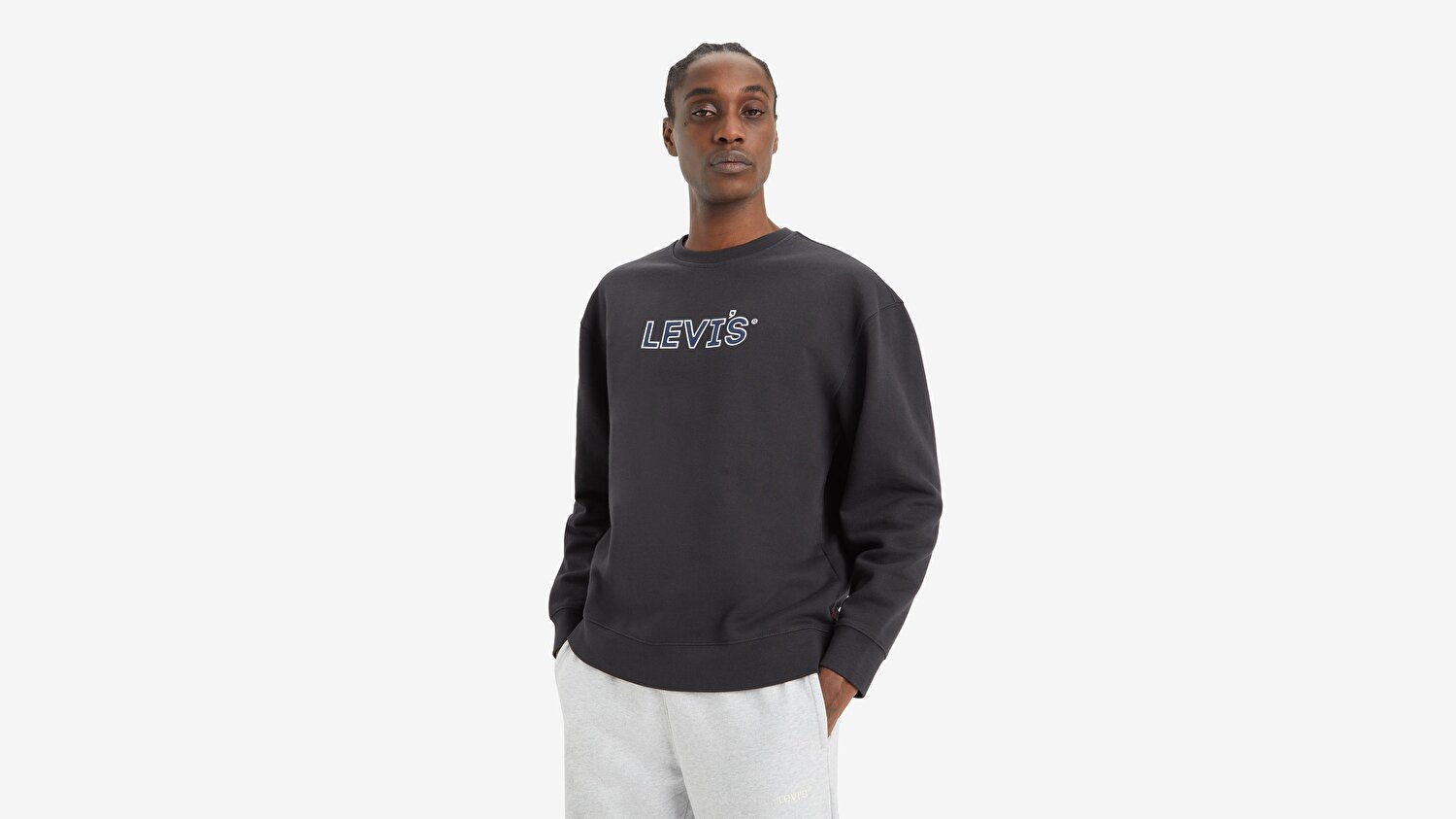 Relaxed Graphic Crewneck Sweatshirt