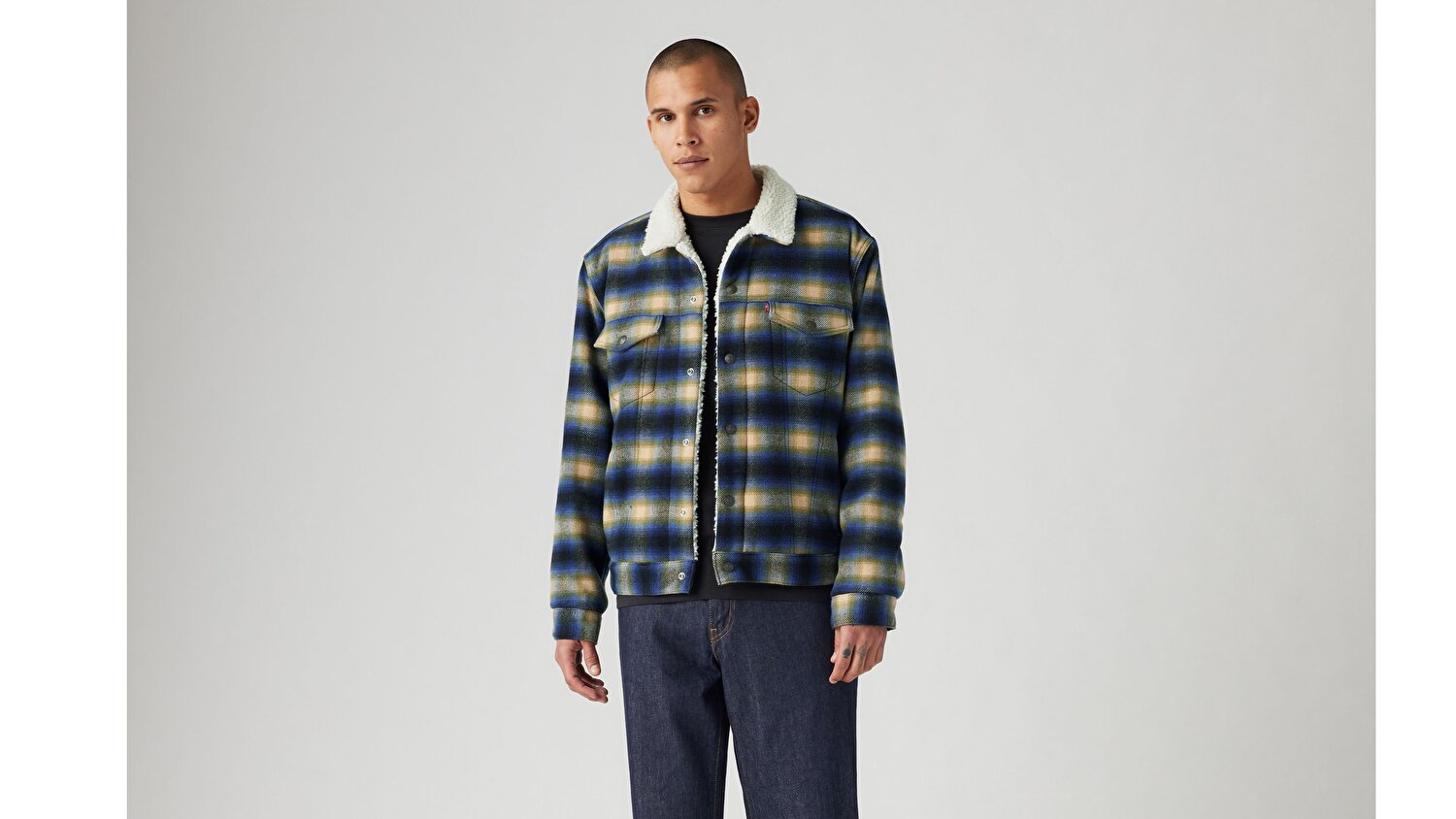 Type 3 Sherpa Trucker Jean Ceket