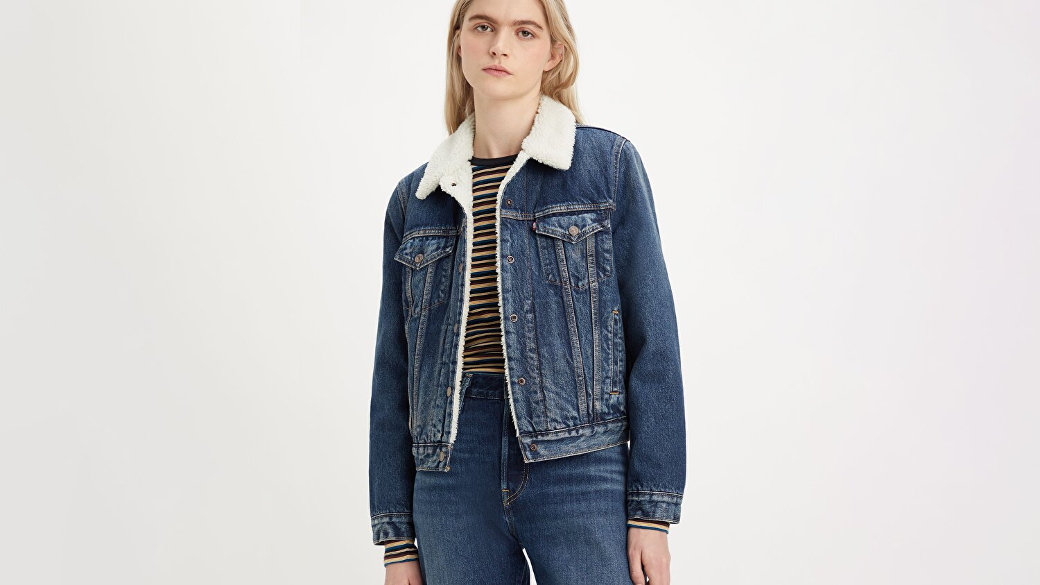 Original Sherpa Trucker Jean Ceket