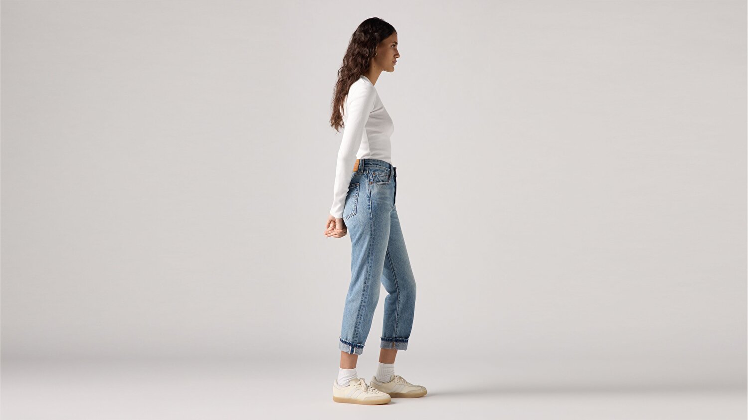 501® Crop Kadın Jean Pantolon - Blazer Selvedge