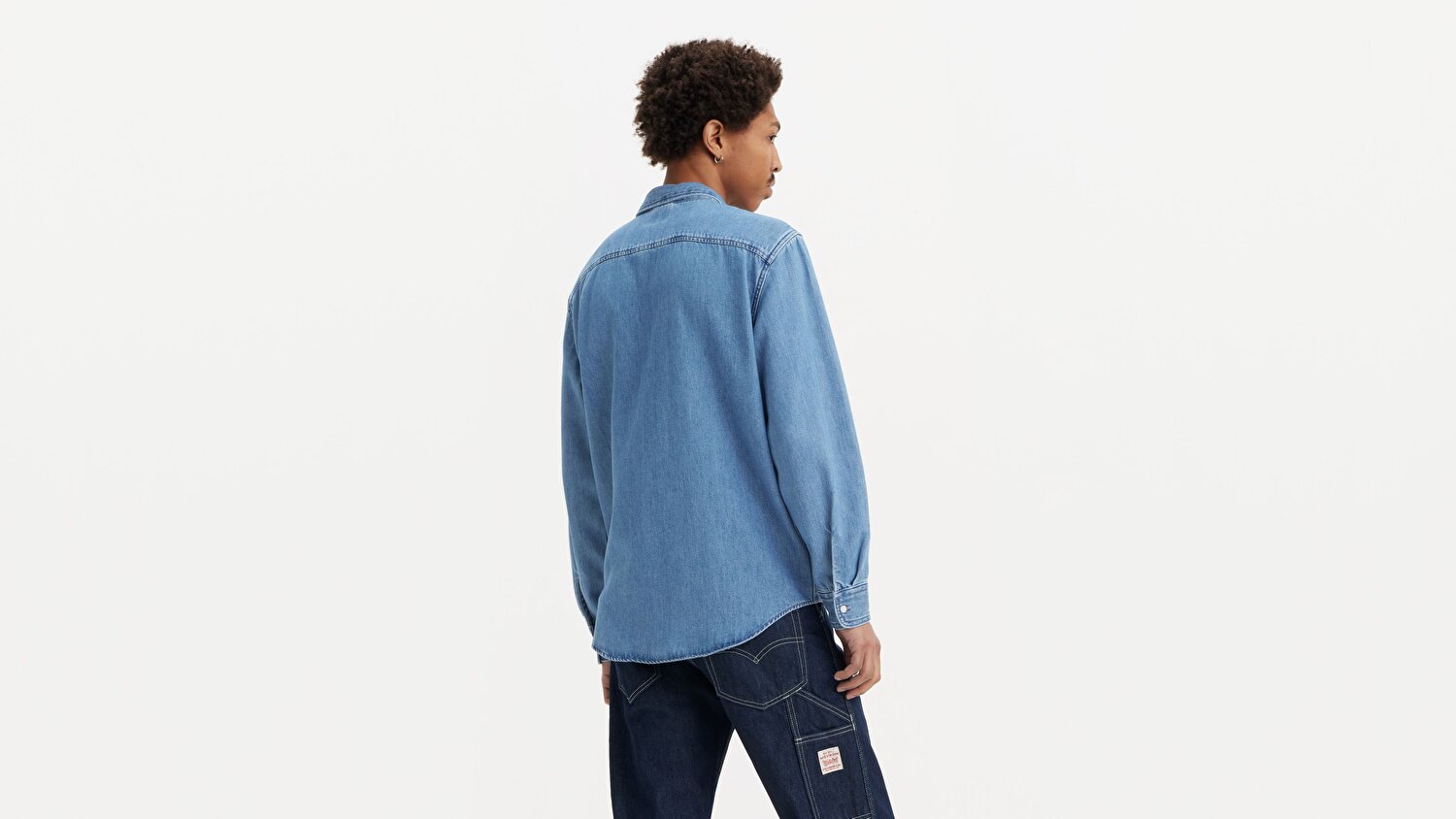 Relaxed Button Down Denim Gömlek