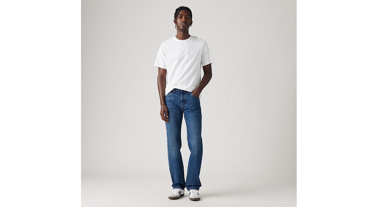 501® Levi's® Original Erkek Jean Pantolon - Her Eyes - Dark Blue