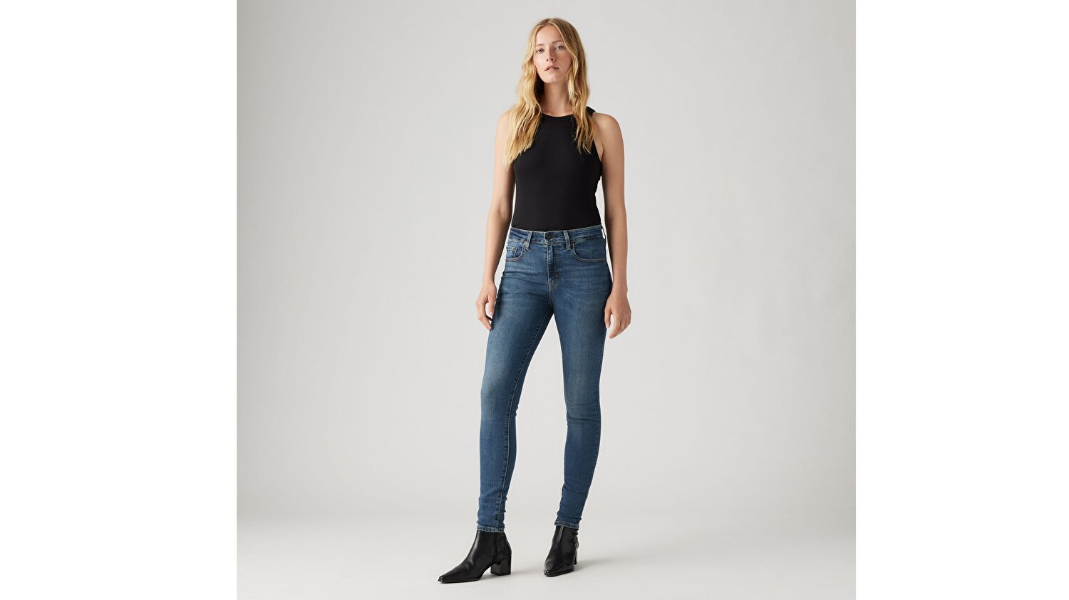 721™ High Rise Skinny Kadın Jean Pantolon - Blue Wave Dark