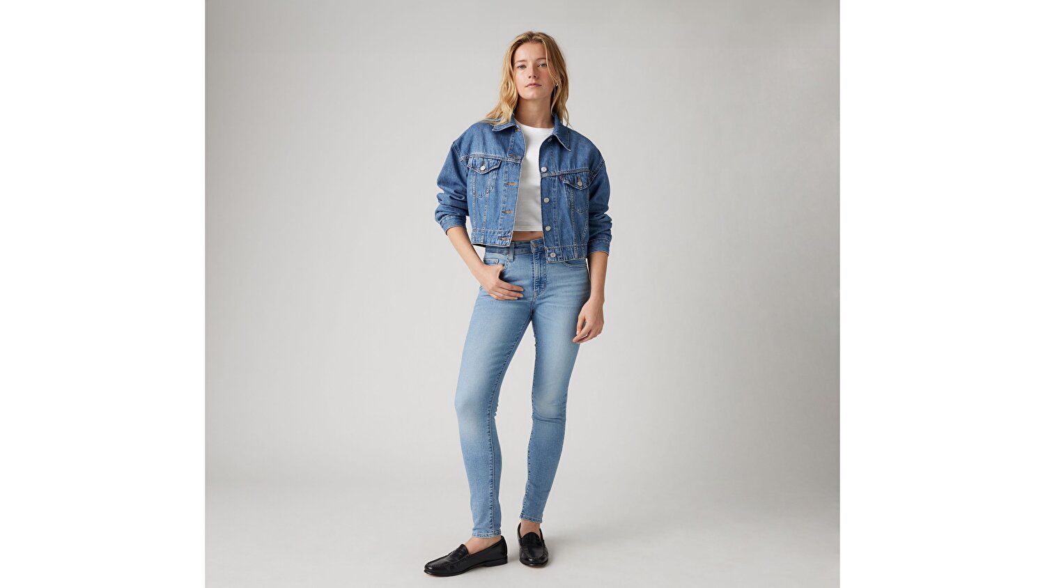 721™ High Rise Skinny Kadın Jean Pantolon - Blue Wave Light