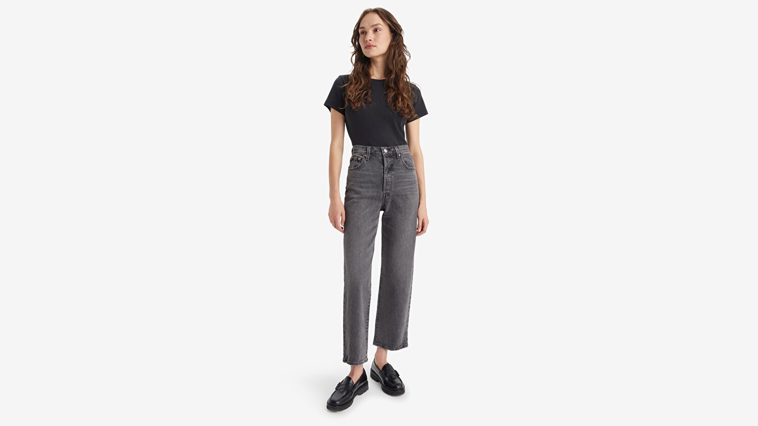 Ribcage Straight Ankle Kadın Jean Pantolon - Well Worn